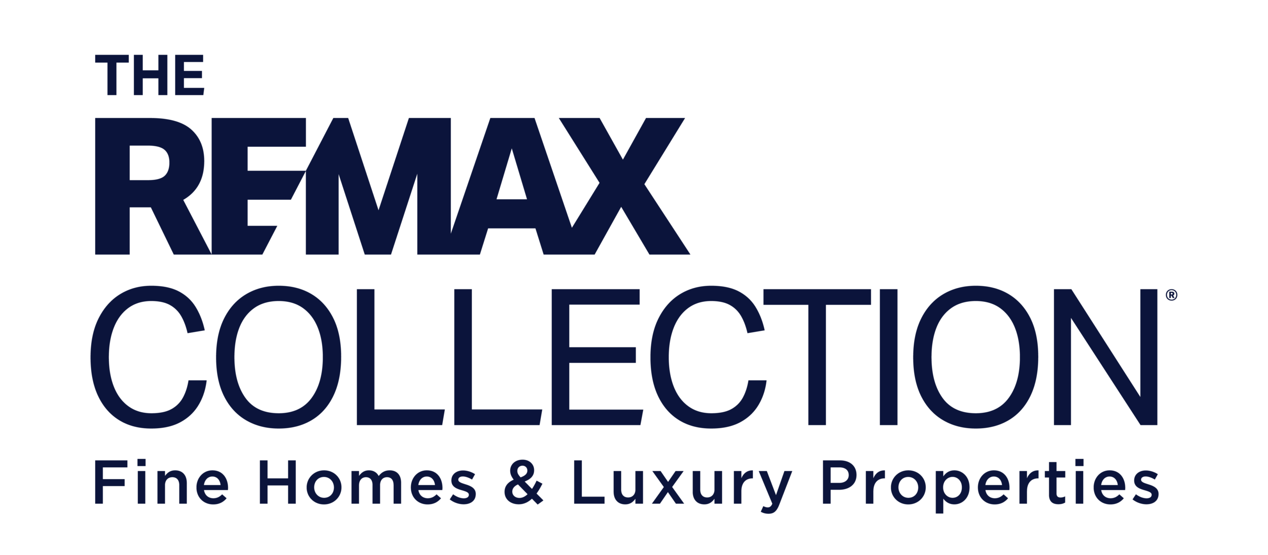 the remax collection logo cmyk blue tagline